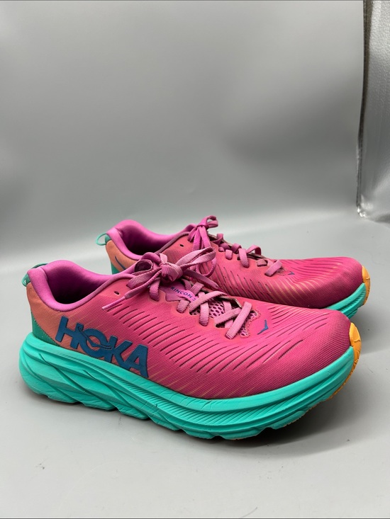 Hoka Shoes - Hoka One One Rincon 3 Pink & Teal Women's Running Sneakers Size 7.5B